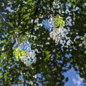 Dragonfly butterfly earrings 🦋💚